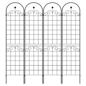 4 Pack Metal Garden Trellis For Climbing Plants Outdoor Netting Trellis
