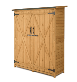 Fir Wood Shed Garden Storage Shed Wood Color & Green