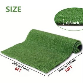 6FTx10FT Artificial Grass Carpet, Synthetic Grass Mat With 15mm Height And Drainage Holes, Not Shipped On Weekends, Prohibited From Sale On Amazo