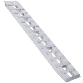 Heavy-Duty Ramps With Top Hook Attaching End, Universal Loading Ramp For Motorcycle, Tractor, ATV  UT 84 X 14 6600 LBS 1 Pair 2 Ramps Silver Alum