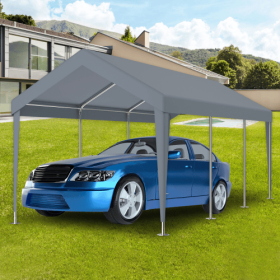 10x20ft Carport Replacement Canopy Cover, Waterproof & UV Protected Tarp With 72 Elastic Buckles Suit For Garage Shelter, Frame Is Not Included,g