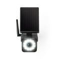 Hyper Tough Solar Motion Security Light 800 Lumens Black 120° Beam Angle with Simulated Surveillance Camera Outdoor LED Fixture