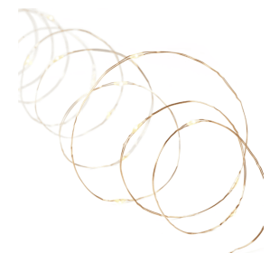 Better Homes & Gardens 36-Count LED Warm White Wire Outdoor String Lights with 8 Lighting Functions