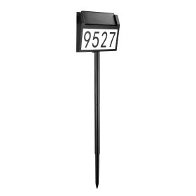 Solar House Numbers Waterproof LED Address Signs Stable for Home Yard Street
