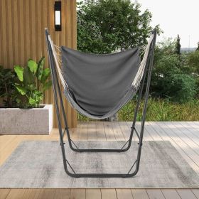 Hammock Chair with Heavy Duty Metal Frame and Side Pocket