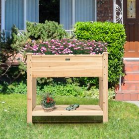1PC Raised Garden Elevated Wood Planter Box Stand
