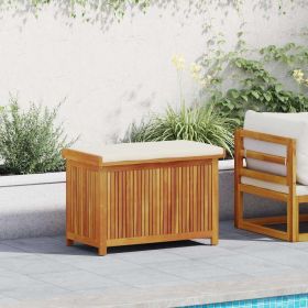 Outdoor Cushion Box 35.4"x19.7"x23.8" Solid Wood Acacia
