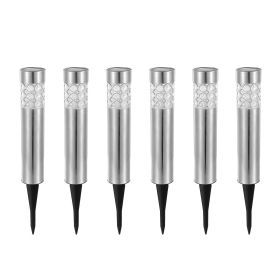 6Pcs Solar Pathway Light IP44 Waterproof 3 RGB Color Changing For Yard Garden Pathway Walkway