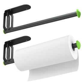 Stainless Steel Paper Towel Holder -Self-Adhesive & Screw Mount Options, Under Cabinet Or Wall Mount, Waterproof & Rustproof Design