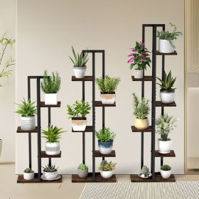 3 Pieces Tall Wood Plant Stand Set 4+5+6-Tier Indoor Flower Stands