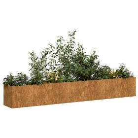 Planter Rusty 110.2"x15.7"x15.7" Weathering Steel