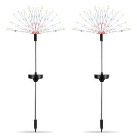 2Pcs Solar Powered Starburst Lights 240 LEDs Firework Lamp Garden Path Decor Lights