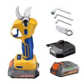 Electric Pruning Scissors - With 2,6000RPM Brushless Motor, SK5 Steel Blade - 0.98 Inch Cutting Diameter, 2 X 20V 2.0Ah Batteries And Chc Charger