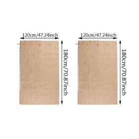 2 Packs Burlap Plant Cover Bags 3 Sizes Tree Freeze Protection Blanket Reusable Warm Plant Frost Cloth With Drawstring And Zipper (Option: W13732768)