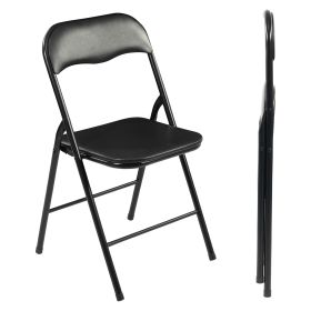 Only Supports Self Pickup  Pack Of 2 Steel Frame Metal Foam Padded Folding Chairs For Kids, Green-Red (Color: Black)