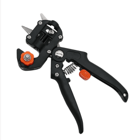 Garden Tree Grafting Knife Pruning Pruner Shears Snip Scissors Cutting Tool Kit (Option: Black orange)