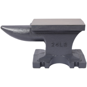 24LB   11KG Cast Iron Anvil,with Single Horn Round Horn And Stable Base,for Bending, Shaping,and Twisting,Gray (Option: Gray)