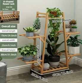 Multi-layer Flower Rack With Wheels (Option: 6tier flower rack)