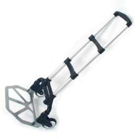 Portable, Foldable, Telescopic Trolley Trolley, Trolley, Luggage Cart, Black (Color: Black)