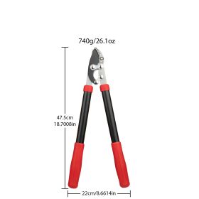 Garden Lopper Shears Heavy Duty Pruning Scissors Aluminum Alloy & Carbon Steel Options For Branches And Shrubs, Max Cutting Diameter 2.5cm, Ideal (Option: Strong scissors 47cm)
