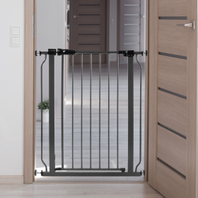 Only Supports Self Pickup  Infant And Pet Safety Gate, Child Barrier For Doorways, Stairs, And Hallways, 29.1-Inch To 33.8-Inch Openings, 30-Inch (Option: Graphite1)