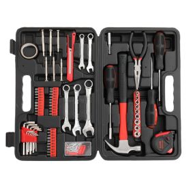 148pcs Iron Red Household Tool Set (Option: 148pcs tool set)